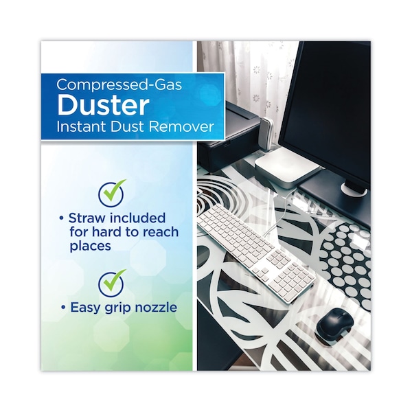 Dust-Off Dust-Off Air Duster - For Computer Equipment, Printer Accessories - 12 fl oz - DPSXL12