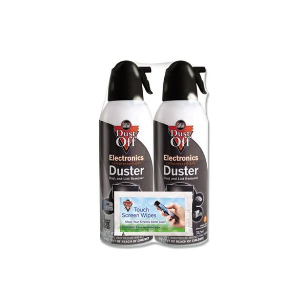 Falcon Safety Falcon Dust-Off Compressed Gas Duster - Ozone-safe, Moisture-free - 2 / Pack - DSXLPW