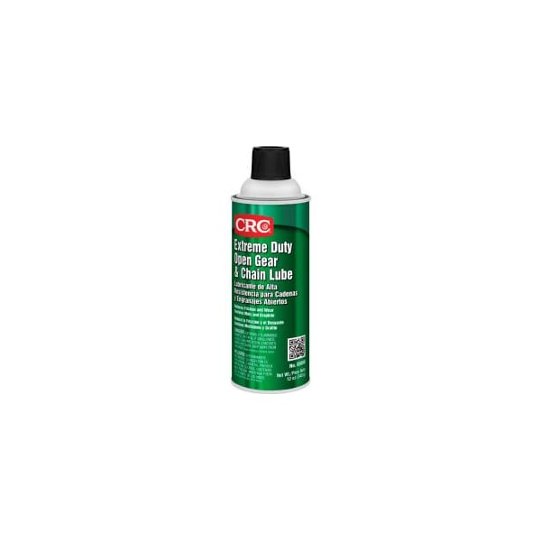 Crc CRC Extreme Duty Open Gear and Chain Lube 12 Wt Oz, Aerosol, Petroleum Oil, Black - 3058