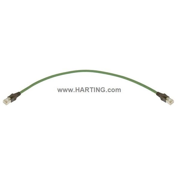 Cable Harting, 0.5m, Verde, 26 AWG - 09484747766005