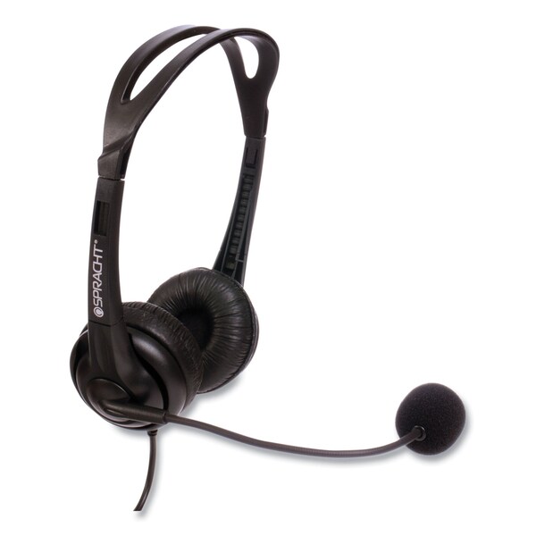 Spracht ZuM Binaural Over The Head Headset, Black - ZUM350B