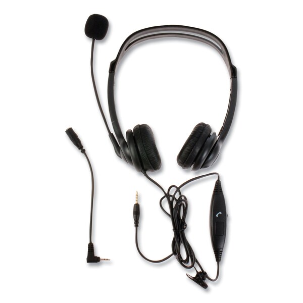 Spracht ZuM Binaural Over The Head Headset, Black - ZUM350B