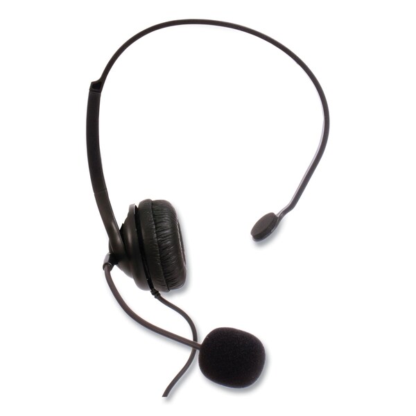 Spracht ZuM Monaural Over The Head Headset, Black - ZUM350M