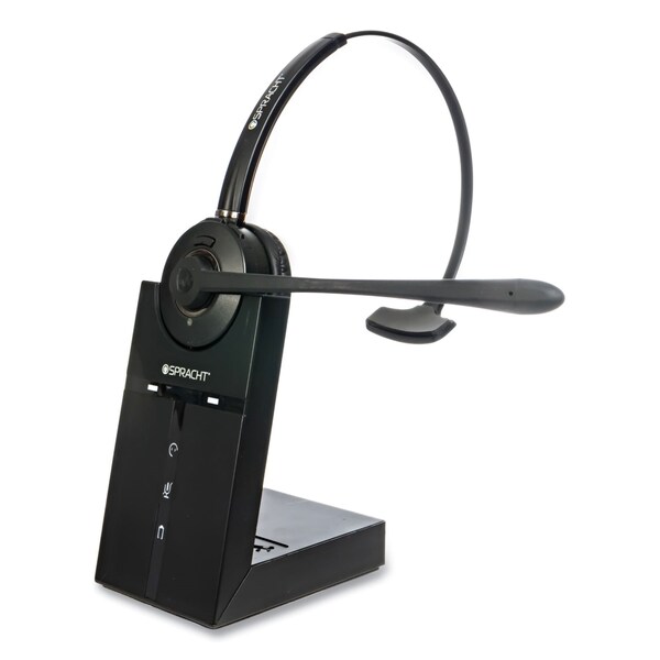 Spracht ZuM Maestro DECT Headset, Monaural, Over-the-Head, Black - HS2018