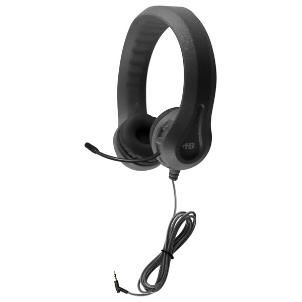 Hamiltonbuhl Kids Black Flex-Phone TRRS Headset with Gooseneck Microphone - KFX2-BLK