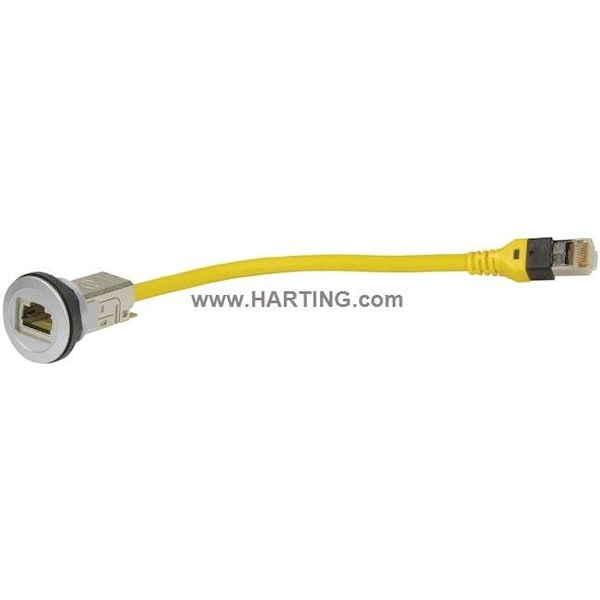 Cable de conexión Harting, 0.2m, Amarillo, 26 AWG - 09454521501