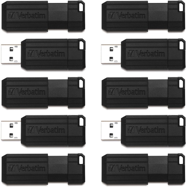 Verbatim DRIVE, USB, PNSTRIPE, 32GB, 10 PK - VER70062