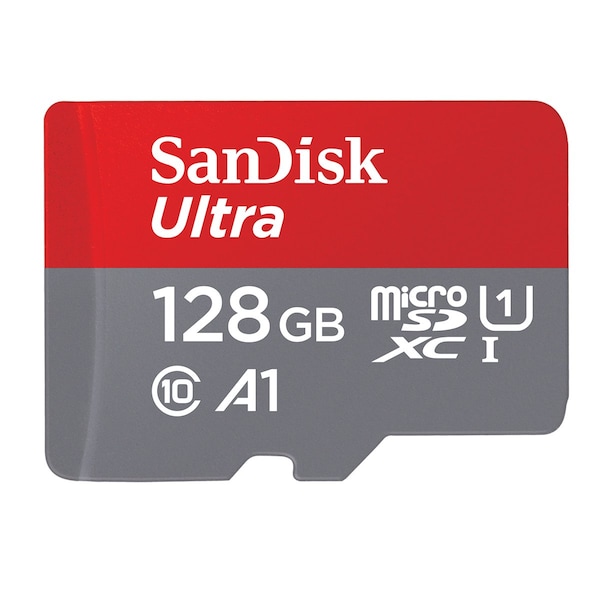 Sandisk SD Ult mSDHCTM UHS I Card with Adp 128GB - QUA4128GAN6MA