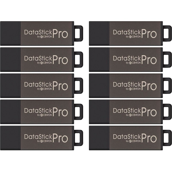 Centon 10 X 8Gb Pro Usb Drive -Grey - DSP8GB10PK
