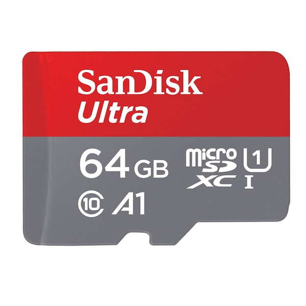 Sandisk SD Ult mSDHCTM UHS I Card with Adpt 64GB - QUA4064GAN6MA