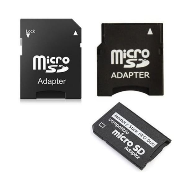 Sanoxy 3 in1 MicroSD to Mini - MicroSD to SD - MicroSD to MS PRO DUO Memory Card Adapter Set - SANOXY-3X-MS-DUO-KIT