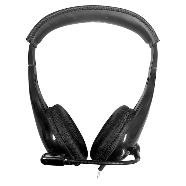 Hamiltonbuhl Motiv8 TRRS Classroom Headset with Gooseneck Mic and In-line Volume Control - M8BK2
