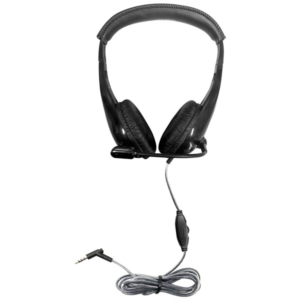 Hamiltonbuhl Motiv8 TRRS Classroom Headset with Gooseneck Mic and In-line Volume Control - M8BK2
