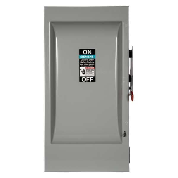 Interruptor de Seguridad No Fusible Siemens, Uso General, 240V AC, 3PST, 200 A, NEMA 1 - GNF324