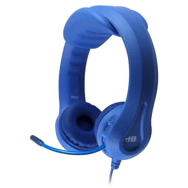 Hamiltonbuhl Kids Blue Flex-Phone USB Headset with Gooseneck Microphone - KFX2U-BLU