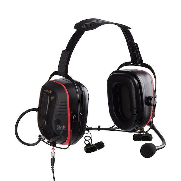 Sensear SmartHeadset ISDP BehindNeck (BT/SR/CBL) - NA Rated Dual Protection - SM1PEISDP02