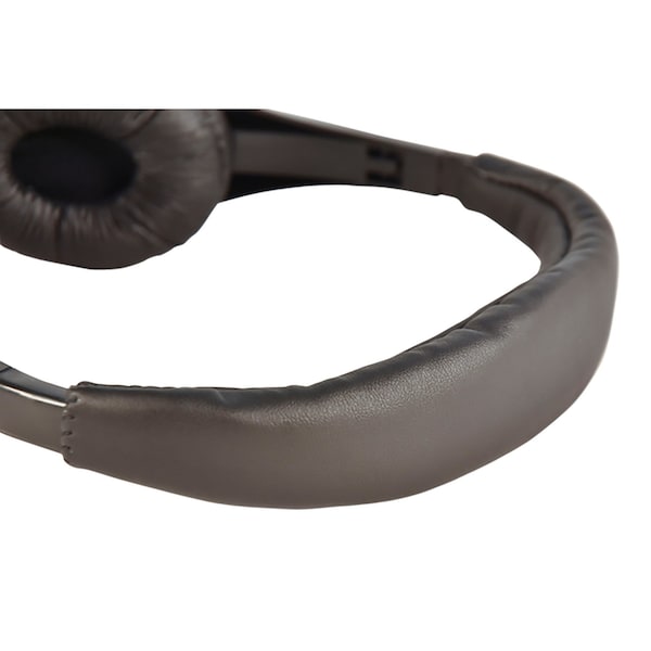 Califone NeoTech Mid-Weight, On-Ear Stereo Headset with Gooseneck Microphone, 3.5mm Plug, Black/Silver - 1025MT