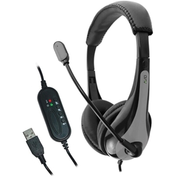 Avid Products Inc Avid Products AE-39 Usb Plug Headset; Black & Gray - AE-39