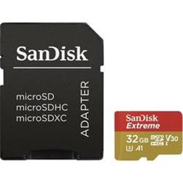 Sandisk SanDisk Extreme 32 GB UHS-I microSDHC - 90 MB/s Read - SDSQXAF-032G-GN6MA