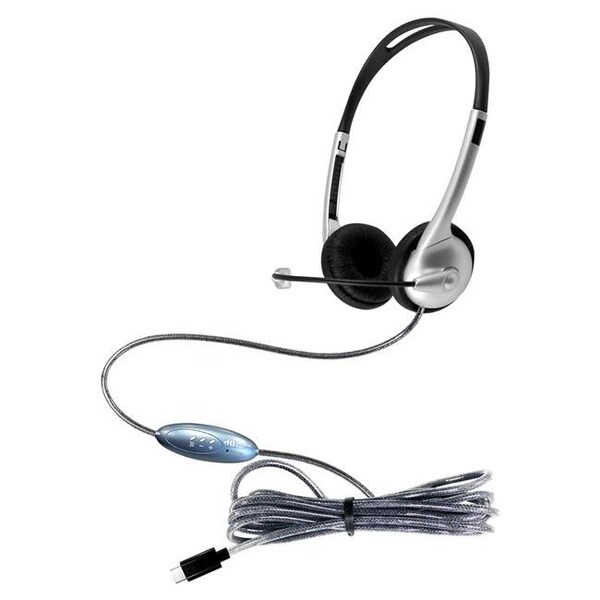 Hamiltonbuhl HamiltonBuhl M1USBC Multimedia USB Type-C Headset with Steel Reinforced Gooseneck Mic & In-Line Volume - M1USBC