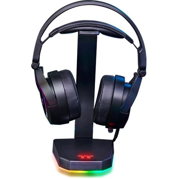 Thermaltake Thermaltake E1 RGB Gaming Headset Stand - Aluminum - Black - GEA-TTP-THSBLK-06