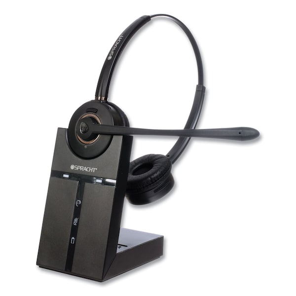 Spracht ZuM Maestro DECT Binaural Over The Head Headset, Black - HS2019