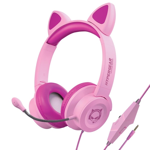 Analogcosa Analoga HyperGear Kombat Kitty Gaming Headset with Detachable Mic  Pink - AN3550255