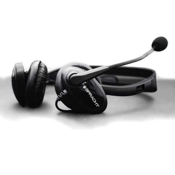 Spracht Binaural Headset, 3.5mm/USB, 9-1/10"Wx4"Lx1-1/2"H, Black - SPTZUM3500