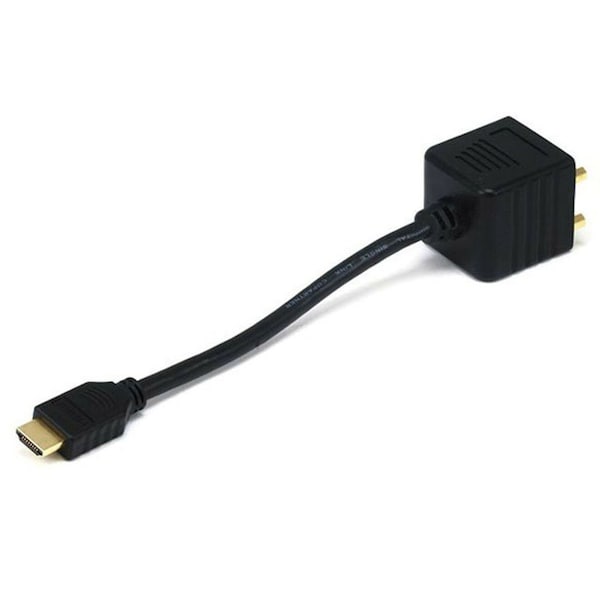 Monoprice Video Splitter, HDMI Male to DVI-D Female X 2 - 2521