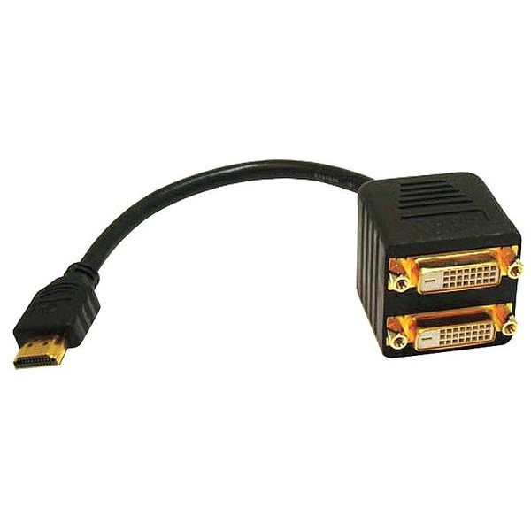 Monoprice Video Splitter, HDMI Male to DVI-D Female X 2 - 2521