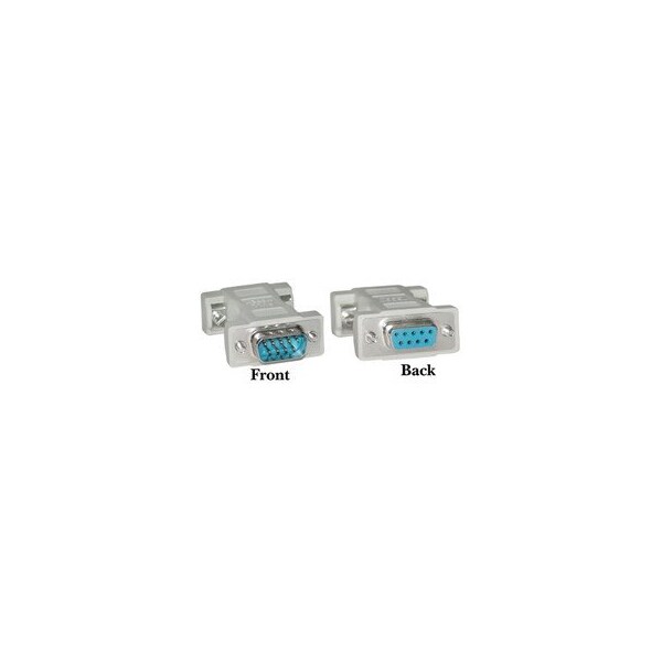 Swe-Tech 3C Null Modem Adapter, DB9 Male to DB9 Female - FWT30D1-18200
