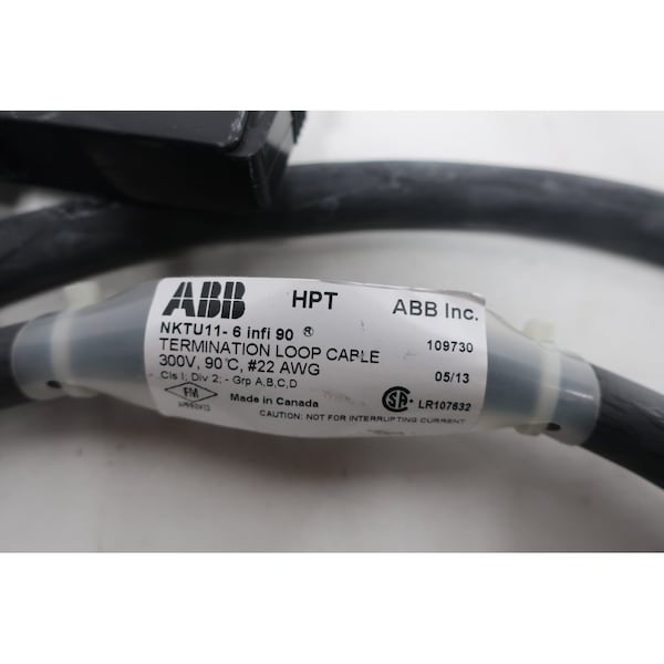 Bucle de terminación Abb Infi 90 300V 22Awg Cordset Cable, NKTU116 - NKTU11-6