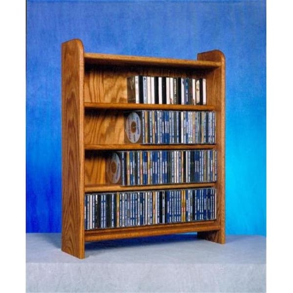 Wood Shed Wood Shed 402 Solid Oak 4 Shelf CD Cabinet - 402