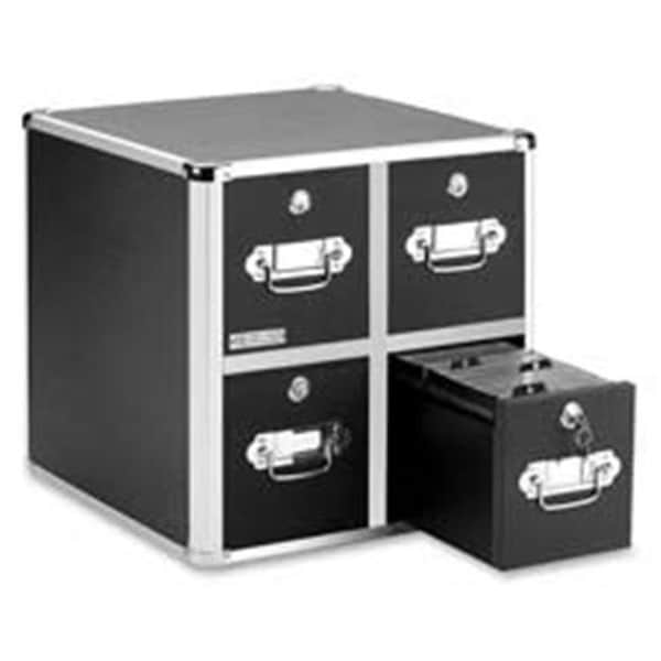 Ideastream Consumer Products Ideastream Products IDEVZ01049 Vaultz CD Cabinet- 4-Drawer- 8-.50in.x15in.x14in.- 660 Cap - IDEVZ01049