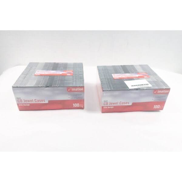 Imation Box Of 200 Slim Design Black Cd Jewel Cases Other Electrical Component - 51122 41429