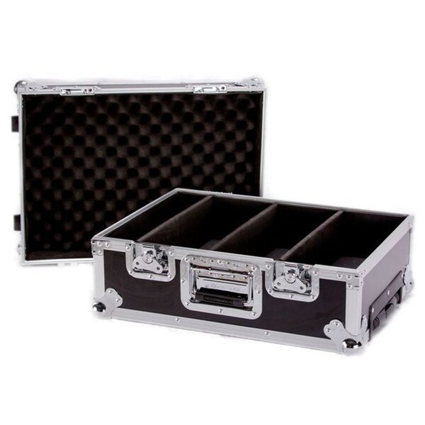 Deejay Led Fly Drive Case For 100 Jewel Case CDs or DVDs or Similarly Sized Equipment w/Wheels - TBHCD100EHW