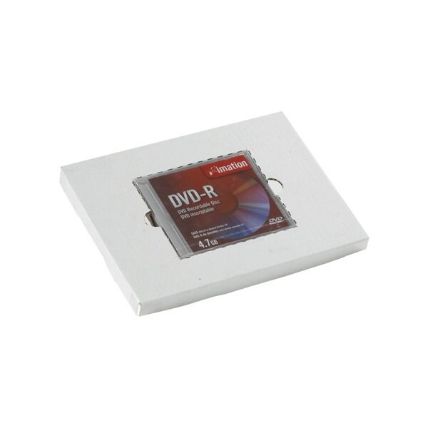 Bsc Preferred CD Holder/Shipper, 4 in Inside Lg, 12 in Inside W, White, Corrugated, 32 ECT, 50 PK - MLRCDI