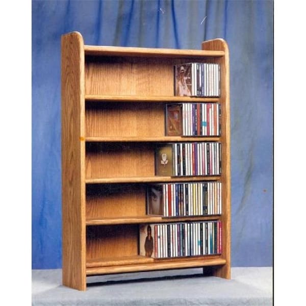 Wood Shed Wood Shed 502 Solid Oak 5 Shelf CD Cabinet - 502