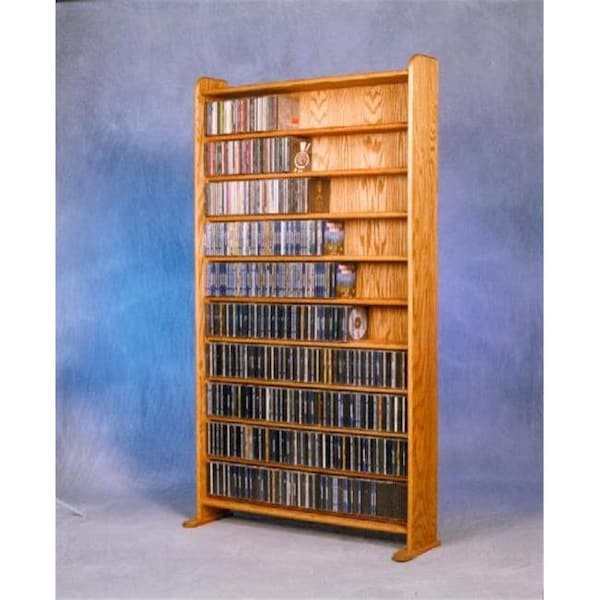 Wood Shed Wood Shed 1002-3 Solid Oak 10 Shelf CD Cabinet - 1002-3