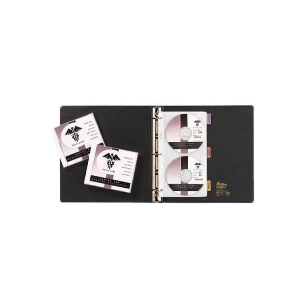 Avery Dennison Avery CD/DVD Storage Page, AVE, 4 CD/DVD Capacity, Clear, 5/Pk - 75263