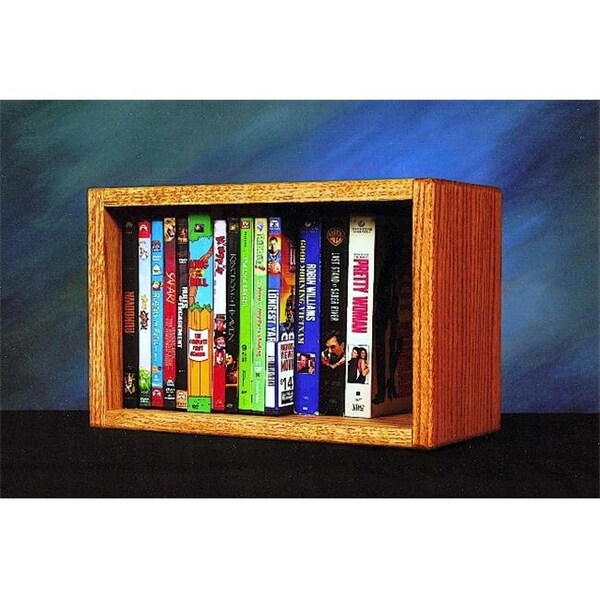 Wood Shed Wood Shed 110-1 W Solid Oak desktop or shelf DVD- VHS Cabinet - 110-1 W