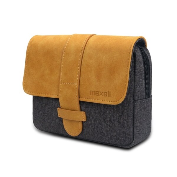 Maxell TG-OY1 SOFT SIDED TRAVEL ORGANIZER WITH ZIPPER CLOSURE, TAN FLAP PDQ - 197271