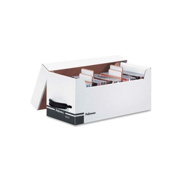 Fellowes Fellowes Corrugated CD/Disk Storage, 96503, 125 5-1/4"Disks/35 CDs, 6-3/4" X 15" X 6-1/4" - 96503