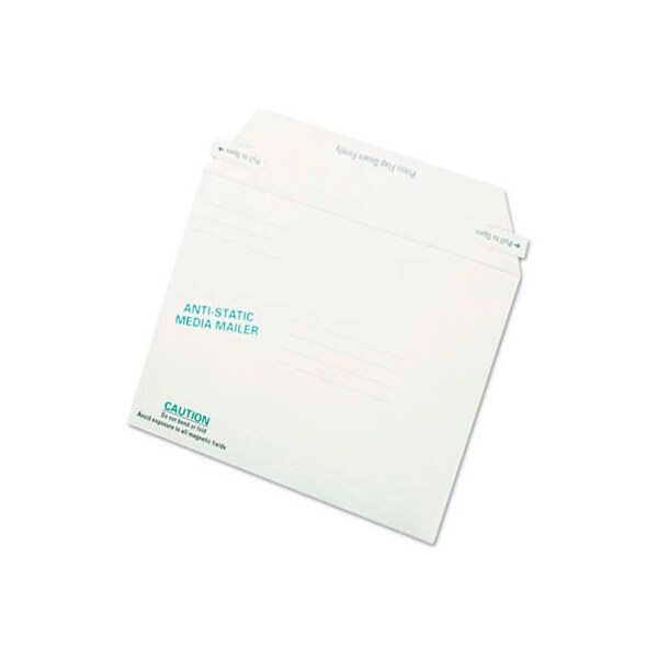 Quality Park Quality ParkTM Antistatic Fiberboard Disk Mailers, 6x8-5/8, White, 25/Box - 64126