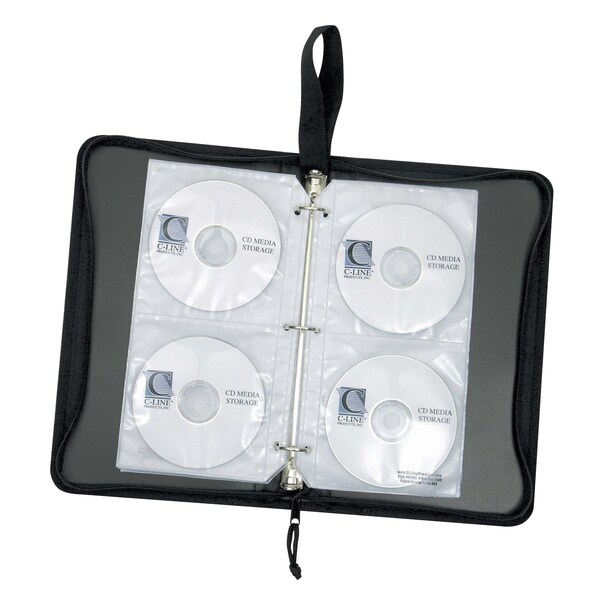 C-Line Products Refillable CDDVD Organizer Case Set of 12 Organizer Cases, 12PK - 61955-BX