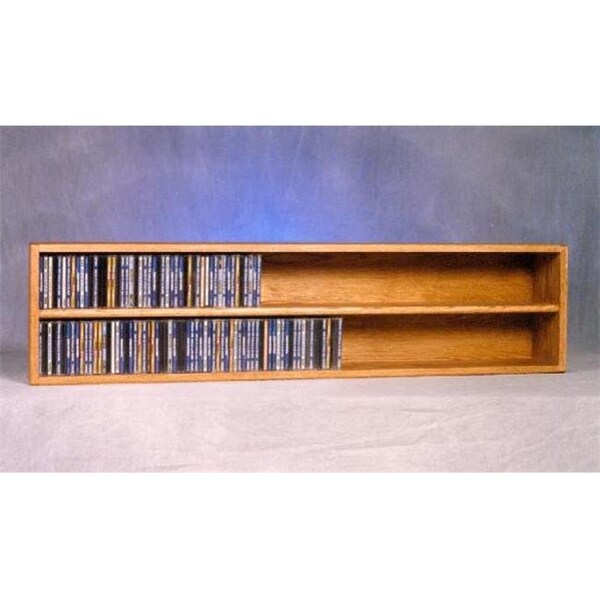 Wood Shed Wood Shed 203-4 Solid Oak Wall or Shelf Mount CD Cabinet - 203-4