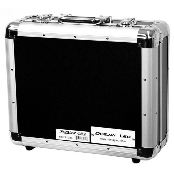 Deejay Led Lightweight CD Case w/3 Rows Holds up to 65 Jewel Cases or up to 200 Plastic Sleeves - TBHECD3BK