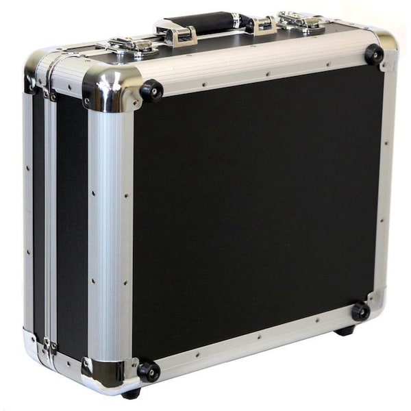 Deejay Led Lightweight CD Case w/3 Rows Holds up to 65 Jewel Cases or up to 200 Plastic Sleeves - TBHECD3BK