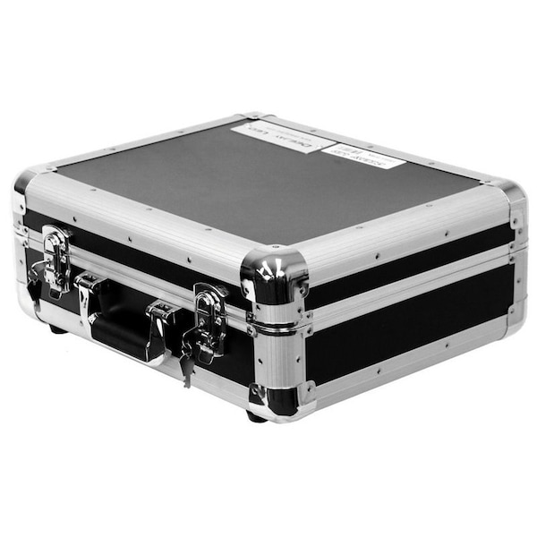 Deejay Led Lightweight CD Case w/3 Rows Holds up to 65 Jewel Cases or up to 200 Plastic Sleeves - TBHECD3BK