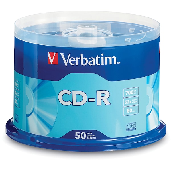 Verbatim Ultimate Peformance 80-Minute 700MB 52x CD-R with 50pcs Spindle - 94691